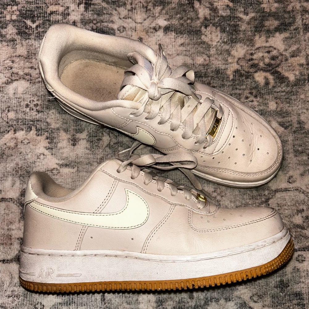 Nike Air Force 1 Cream Sneakers